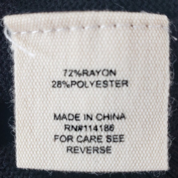 Retrology‎ Black Turtleneck Sweater Long Sleeve Pull On Size PM - Picture 5 of 11